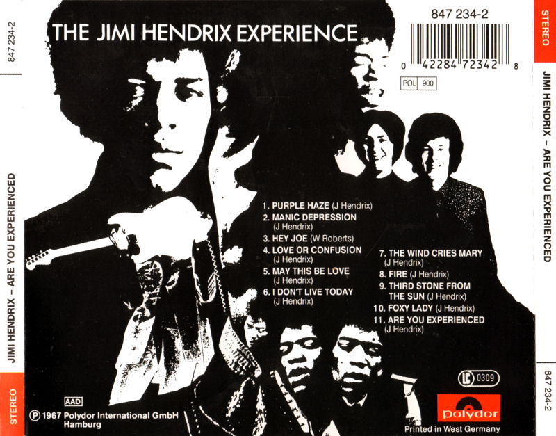 Discographie : Compact Disc AreYouExperiencedPolydor847234-21991AADBack_zps18b207e4